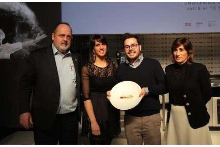 da sinistra: Paolo Marchi, Alessandra Del Favero (compagna di Piras), Oliver Piras e Barbara D'Amico